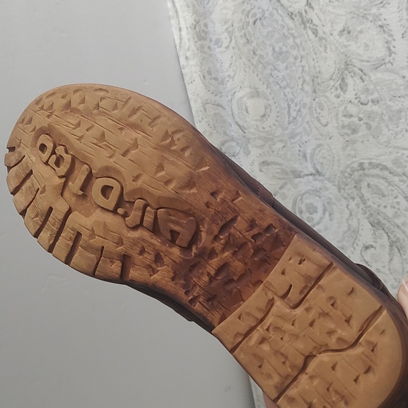 Socofy Brand Brown Leather Ankle Boots Zip Heel Motoboho Fairy Grunge Aesthetic - Picture 13 of 13